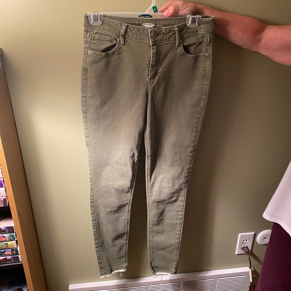 Old navy green jeans
